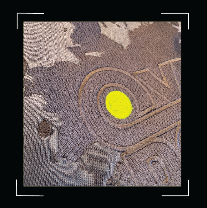Overdose Embroidery Splatter Logo HOODIE : Black Smoke