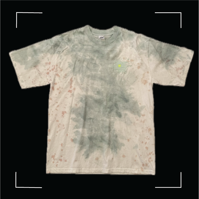 Overdose Embroidery Logo TEE : Multi Colored Tie Dye