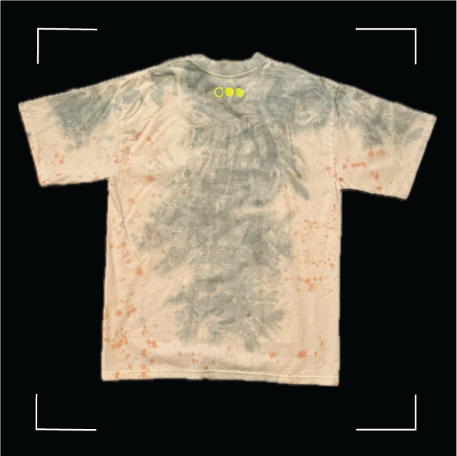 Overdose Embroidery Logo TEE : Multi Colored Tie Dye