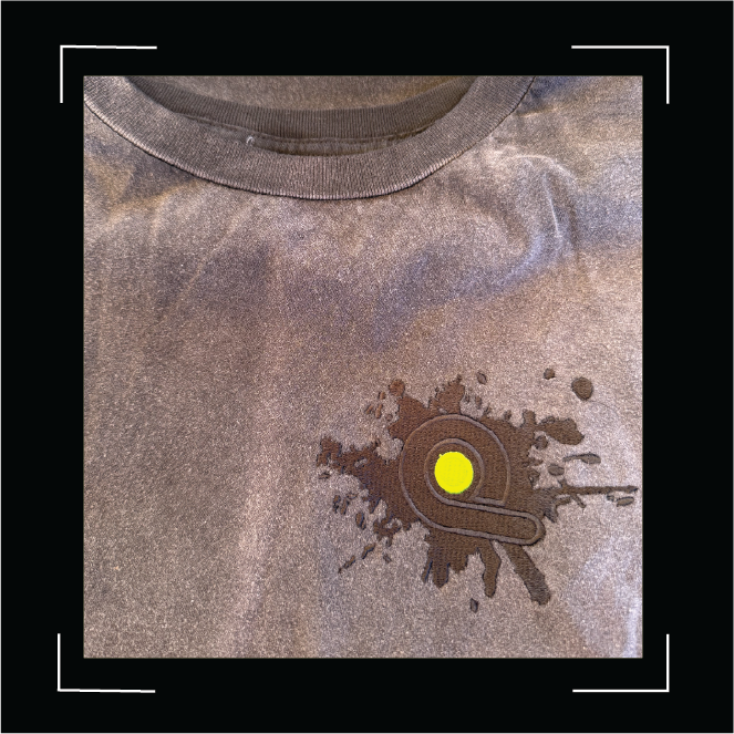 Overdose Embroidery Logo TEE : Black Smoke