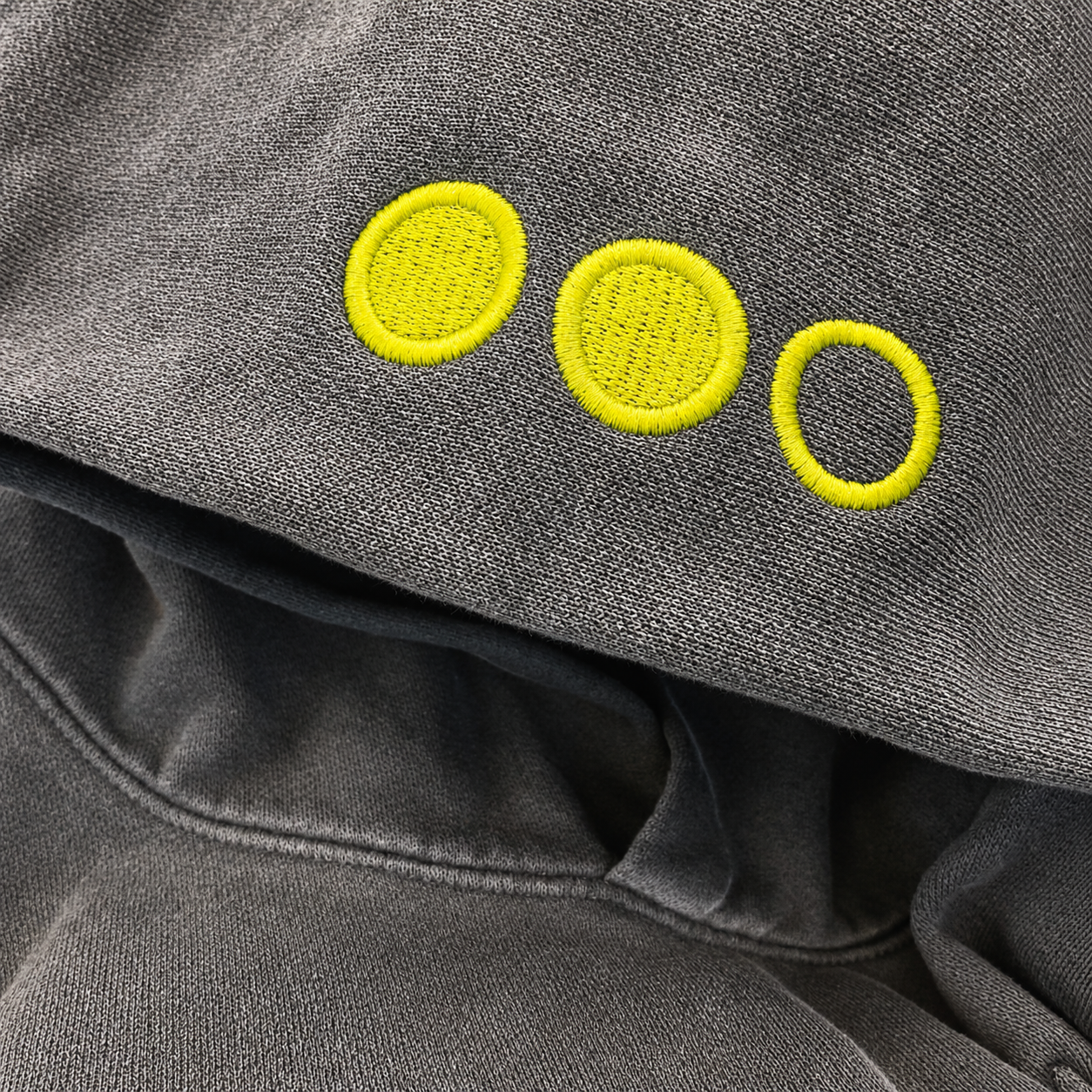 Overdose Embroidery Splatter Logo HOODIE : Black Smoke