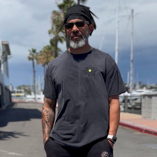 Overdose Embroidery Logo TEE : Black Smoke