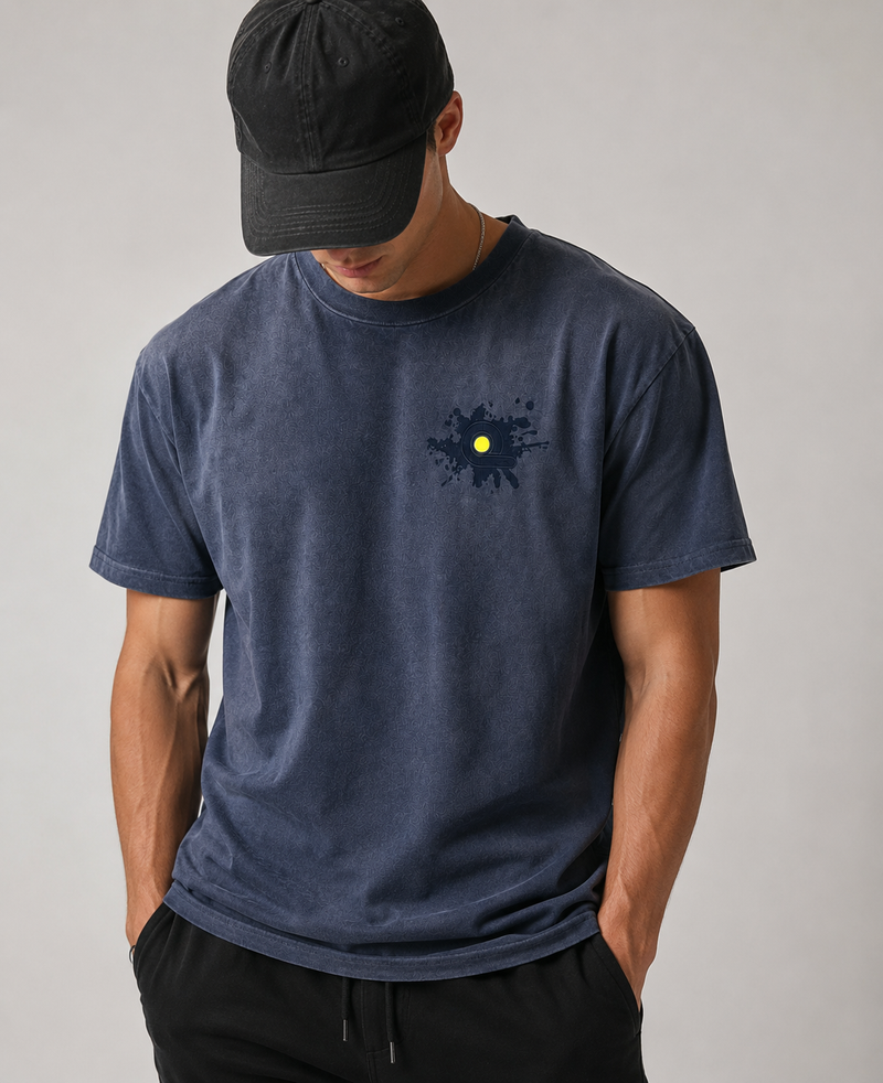 Overdose Embroidery Logo TEE : Black Smoke
