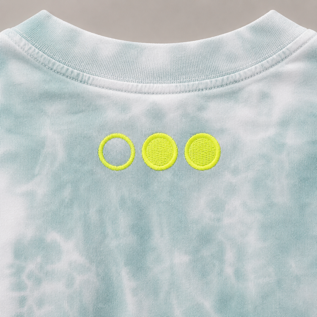 Overdose Embroidery Logo TEE : Multi Colored Tie Dye
