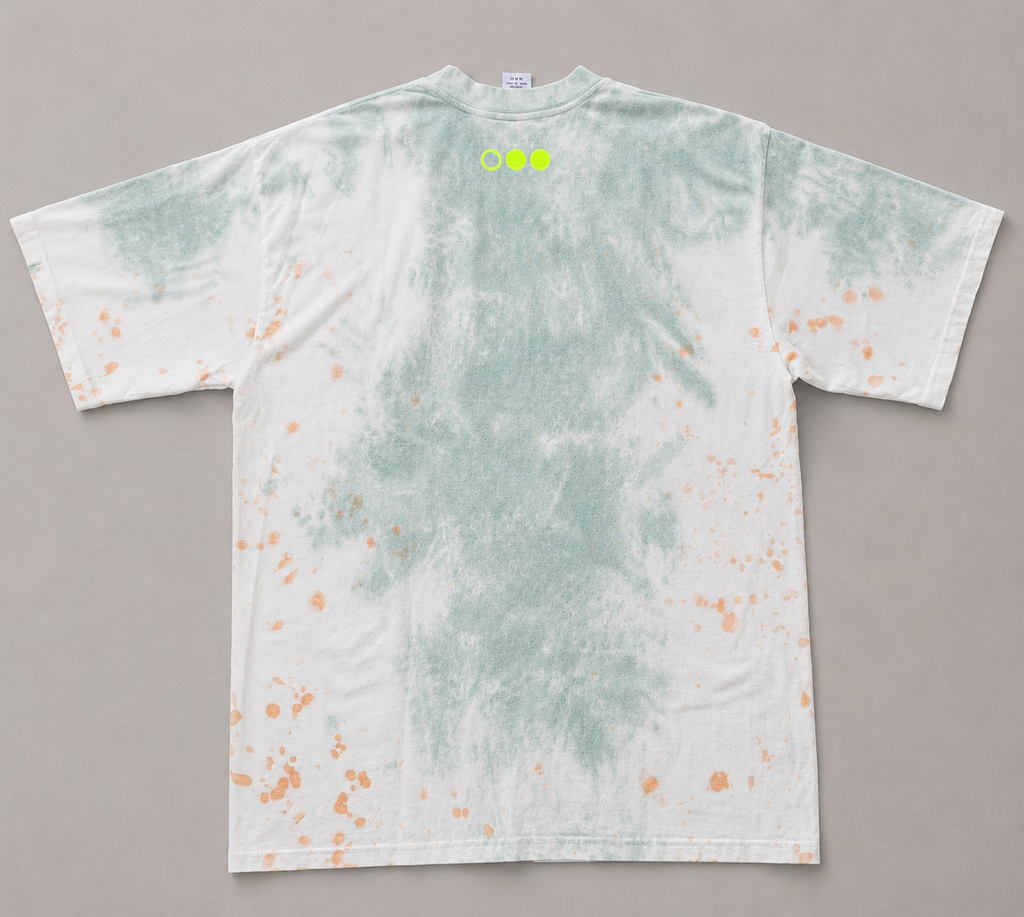 Overdose Embroidery Logo TEE : Multi Colored Tie Dye