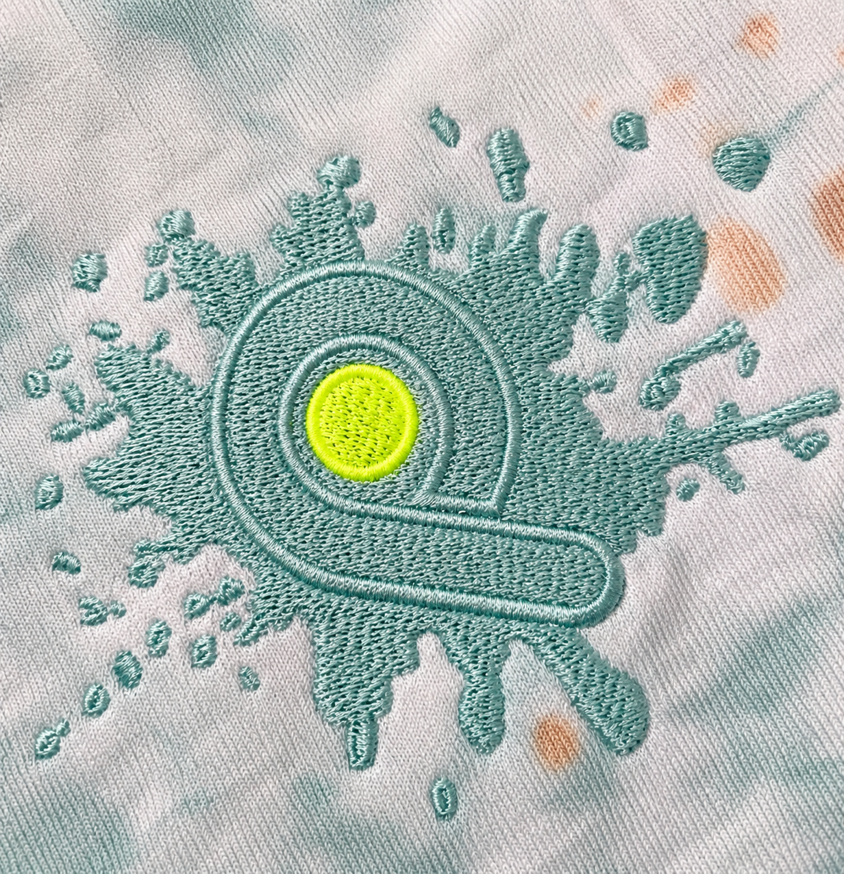 Overdose Embroidery Logo TEE : Multi Colored Tie Dye