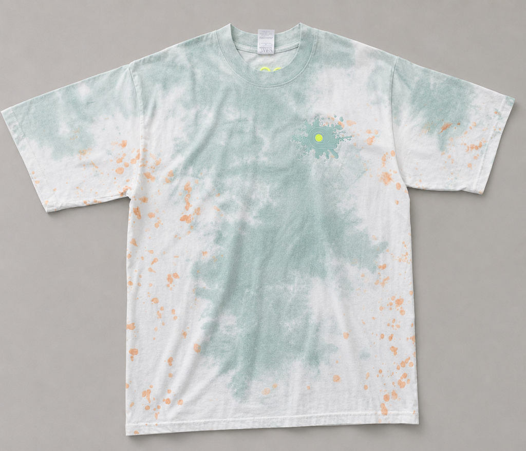 Overdose Embroidery Logo TEE : Multi Colored Tie Dye