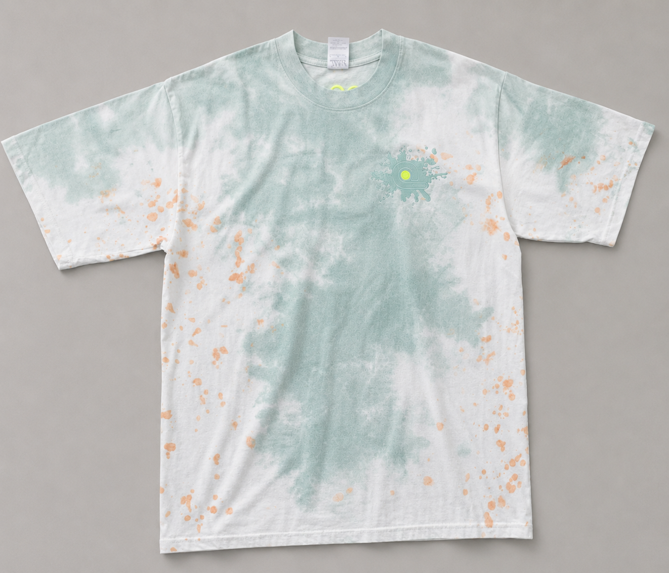 Overdose Embroidery Logo TEE : Multi Colored Tie Dye