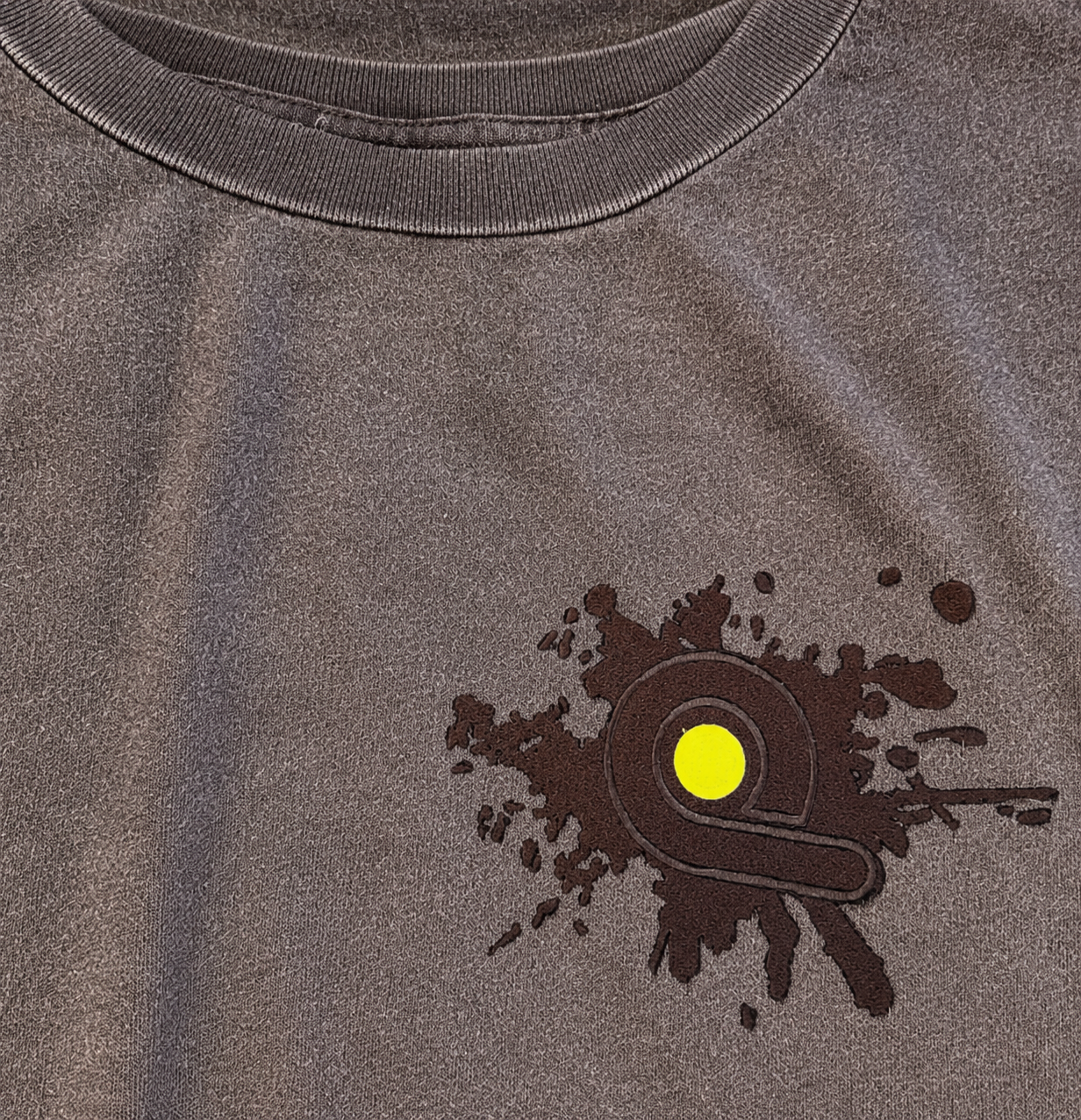Overdose Embroidery Logo TEE : Black Smoke